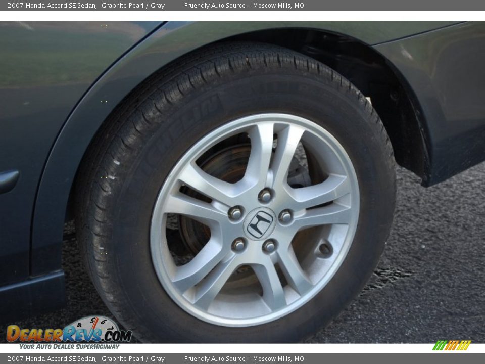 2007 Honda Accord SE Sedan Graphite Pearl / Gray Photo #8