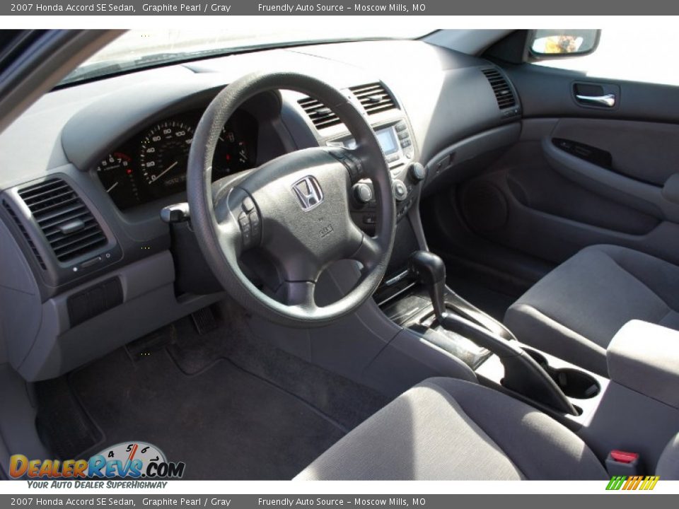 2007 Honda Accord SE Sedan Graphite Pearl / Gray Photo #9