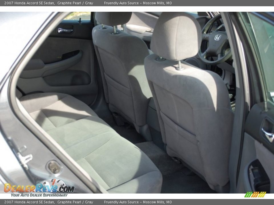 2007 Honda Accord SE Sedan Graphite Pearl / Gray Photo #14