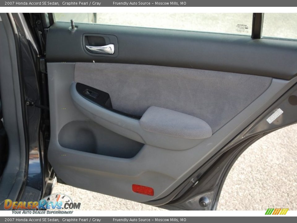 2007 Honda Accord SE Sedan Graphite Pearl / Gray Photo #15
