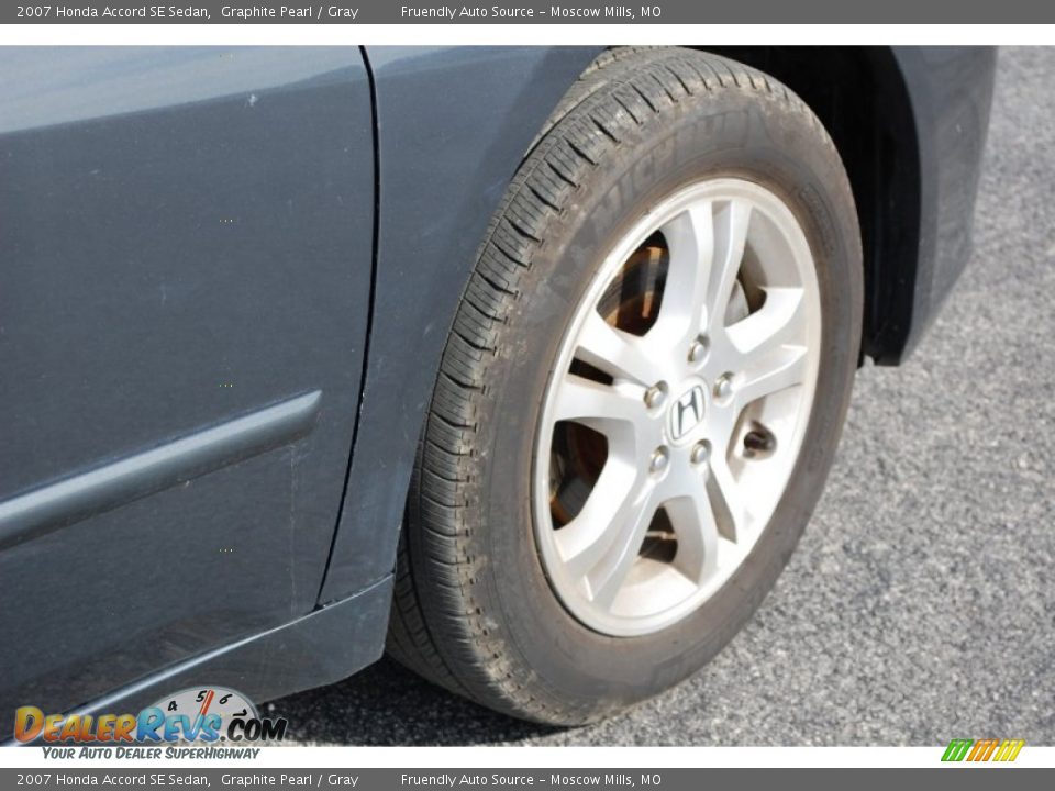 2007 Honda Accord SE Sedan Graphite Pearl / Gray Photo #19