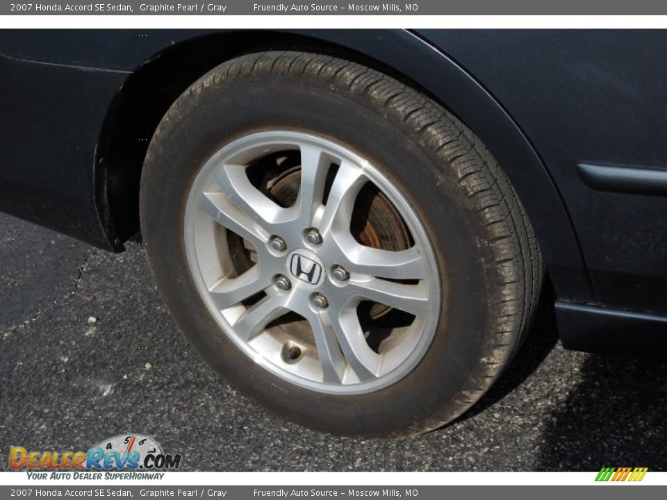 2007 Honda Accord SE Sedan Graphite Pearl / Gray Photo #20