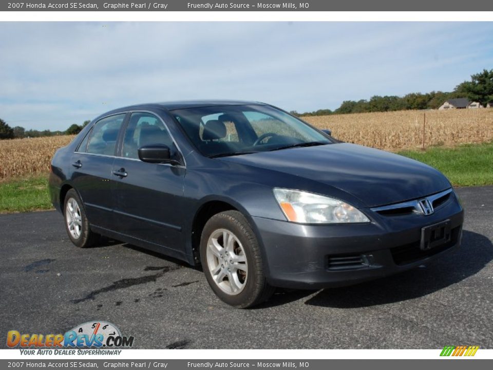 2007 Honda Accord SE Sedan Graphite Pearl / Gray Photo #21