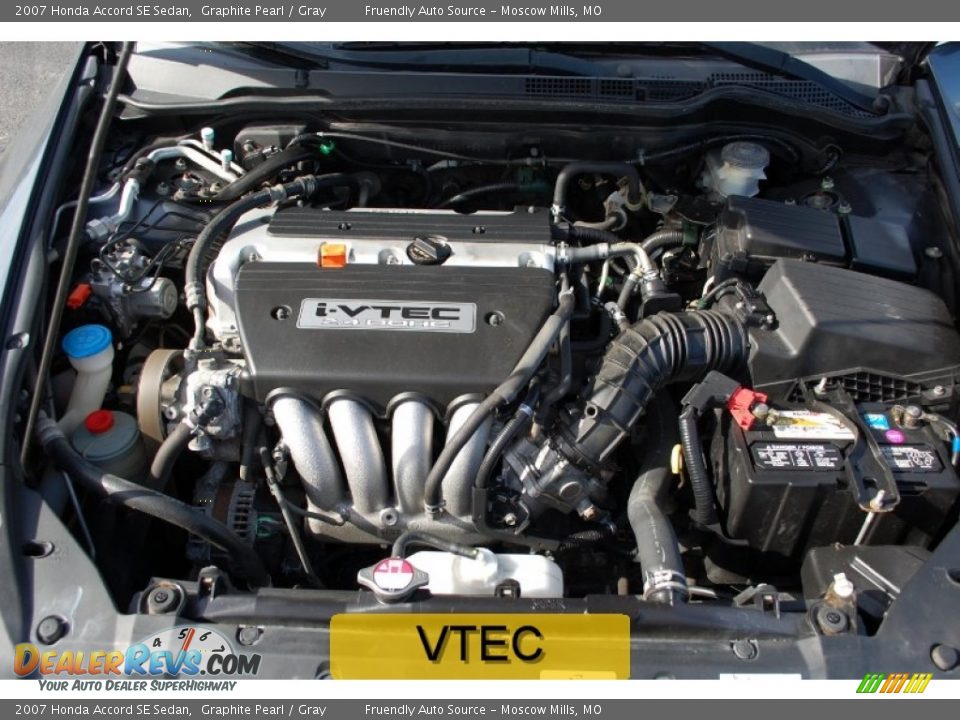 2007 Honda Accord SE Sedan Graphite Pearl / Gray Photo #22
