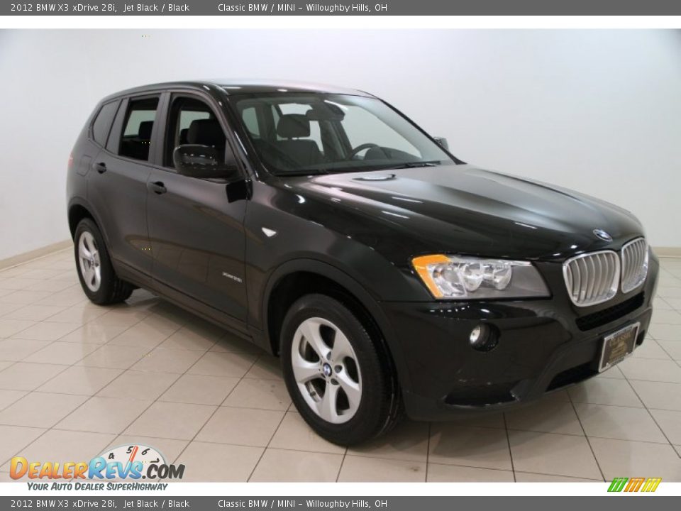 2012 BMW X3 xDrive 28i Jet Black / Black Photo #1