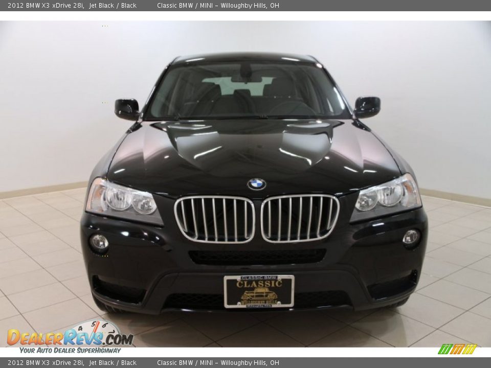 2012 BMW X3 xDrive 28i Jet Black / Black Photo #2