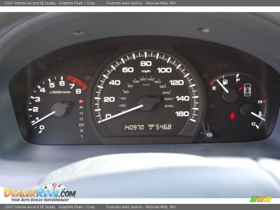 2007 Honda Accord SE Sedan Graphite Pearl / Gray Photo #24