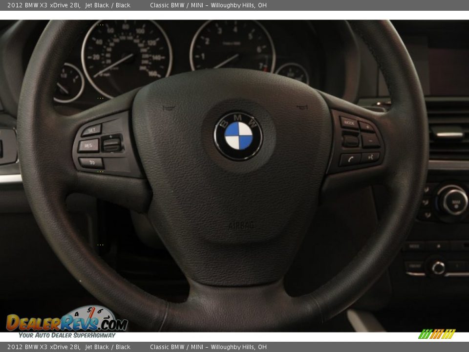 2012 BMW X3 xDrive 28i Jet Black / Black Photo #6