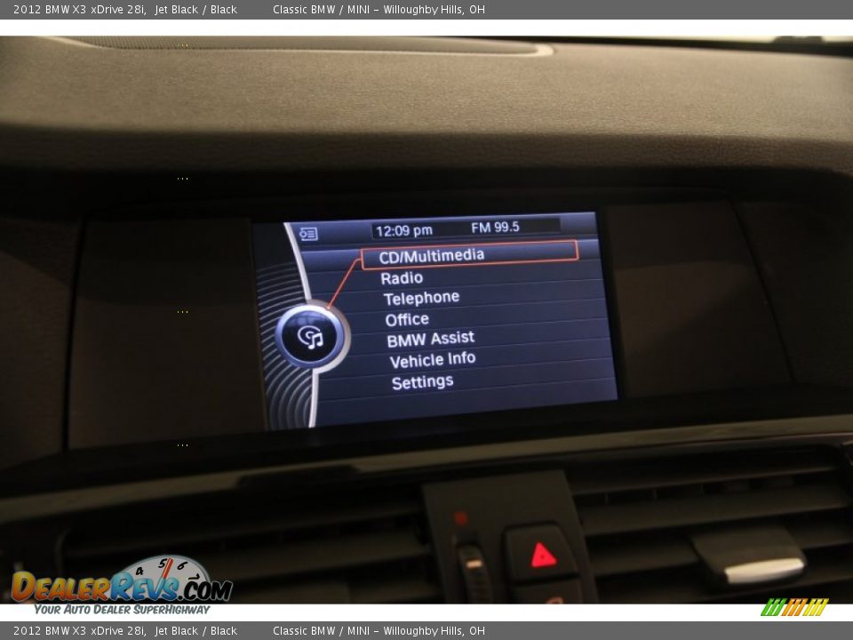 2012 BMW X3 xDrive 28i Jet Black / Black Photo #9