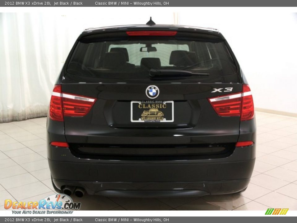 2012 BMW X3 xDrive 28i Jet Black / Black Photo #24
