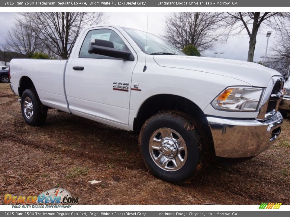 2015 Ram 2500 Tradesman Regular Cab 4x4 Bright White / Black/Diesel Gray Photo #4