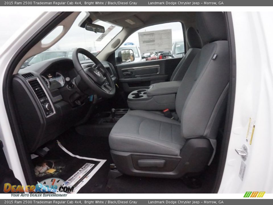 2015 Ram 2500 Tradesman Regular Cab 4x4 Bright White / Black/Diesel Gray Photo #7