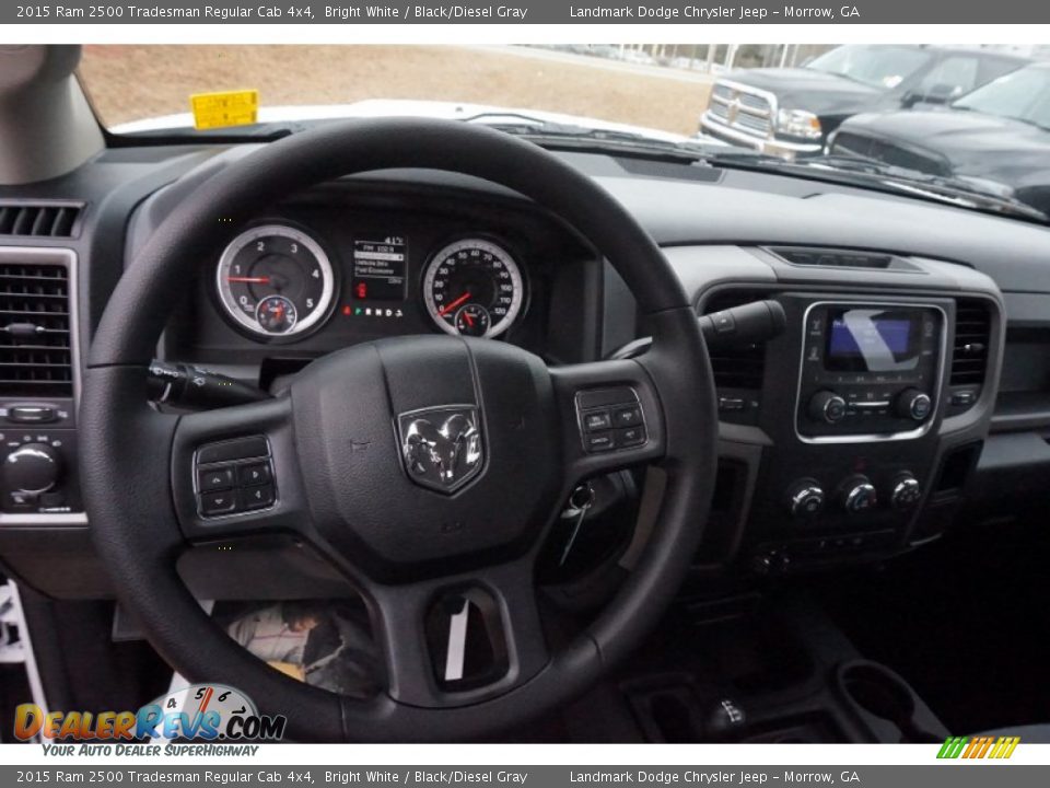 2015 Ram 2500 Tradesman Regular Cab 4x4 Bright White / Black/Diesel Gray Photo #8