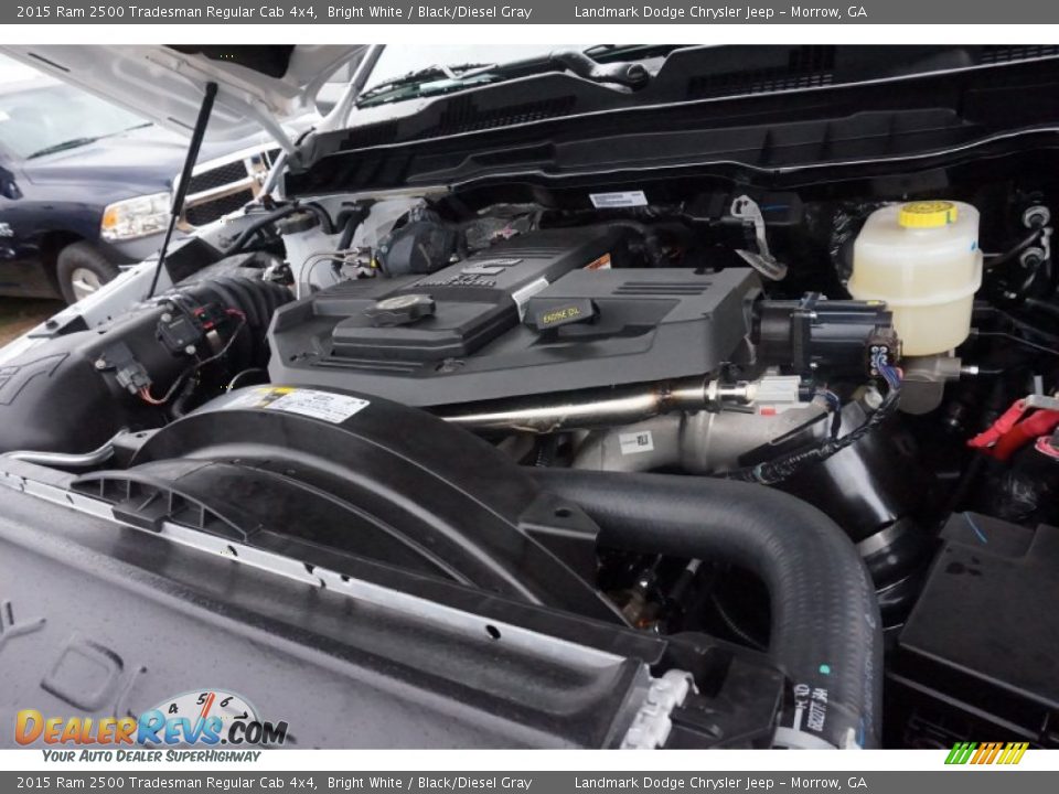 2015 Ram 2500 Tradesman Regular Cab 4x4 Bright White / Black/Diesel Gray Photo #9