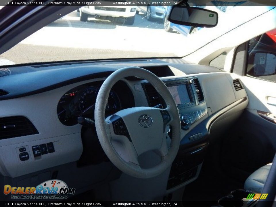2011 Toyota Sienna XLE Predawn Gray Mica / Light Gray Photo #11