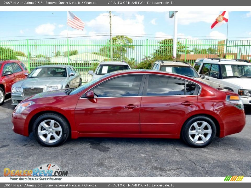 2007 Nissan Altima 2.5 S Sonoma Sunset Metallic / Charcoal Photo #5