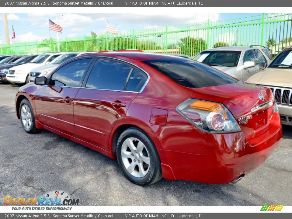 2007 Nissan Altima 2.5 S Sonoma Sunset Metallic / Charcoal Photo #9