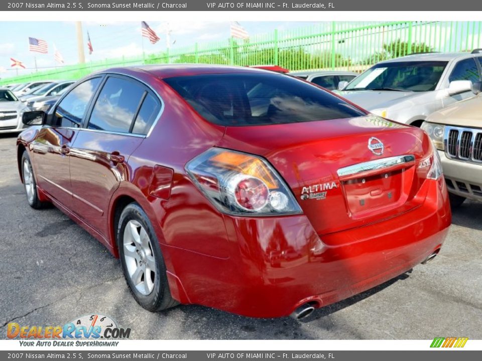 2007 Nissan Altima 2.5 S Sonoma Sunset Metallic / Charcoal Photo #10