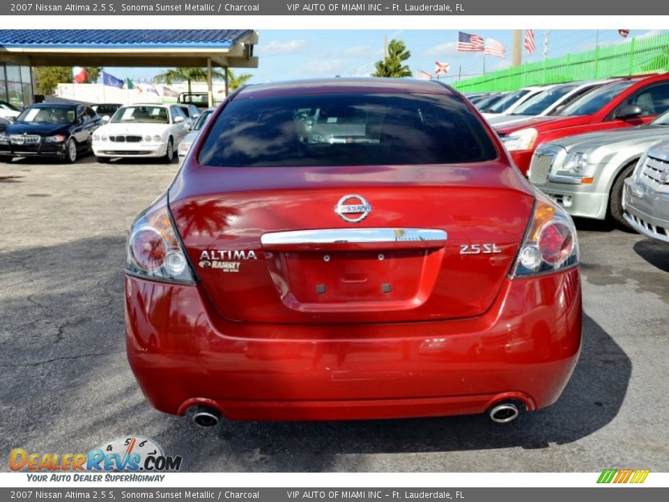 2007 Nissan Altima 2.5 S Sonoma Sunset Metallic / Charcoal Photo #11