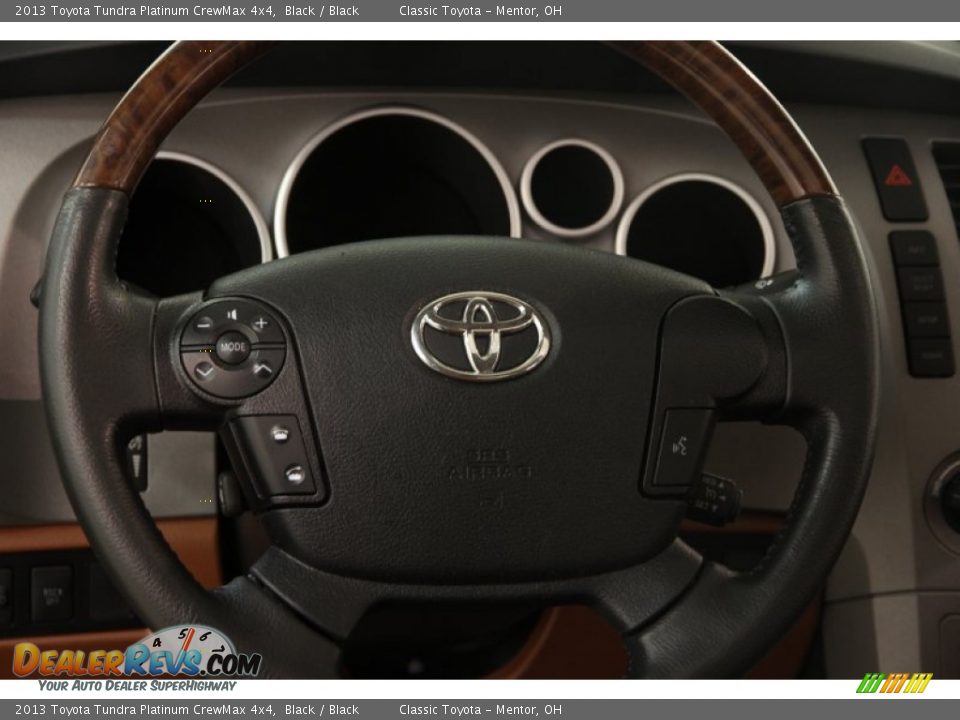2013 Toyota Tundra Platinum CrewMax 4x4 Black / Black Photo #7