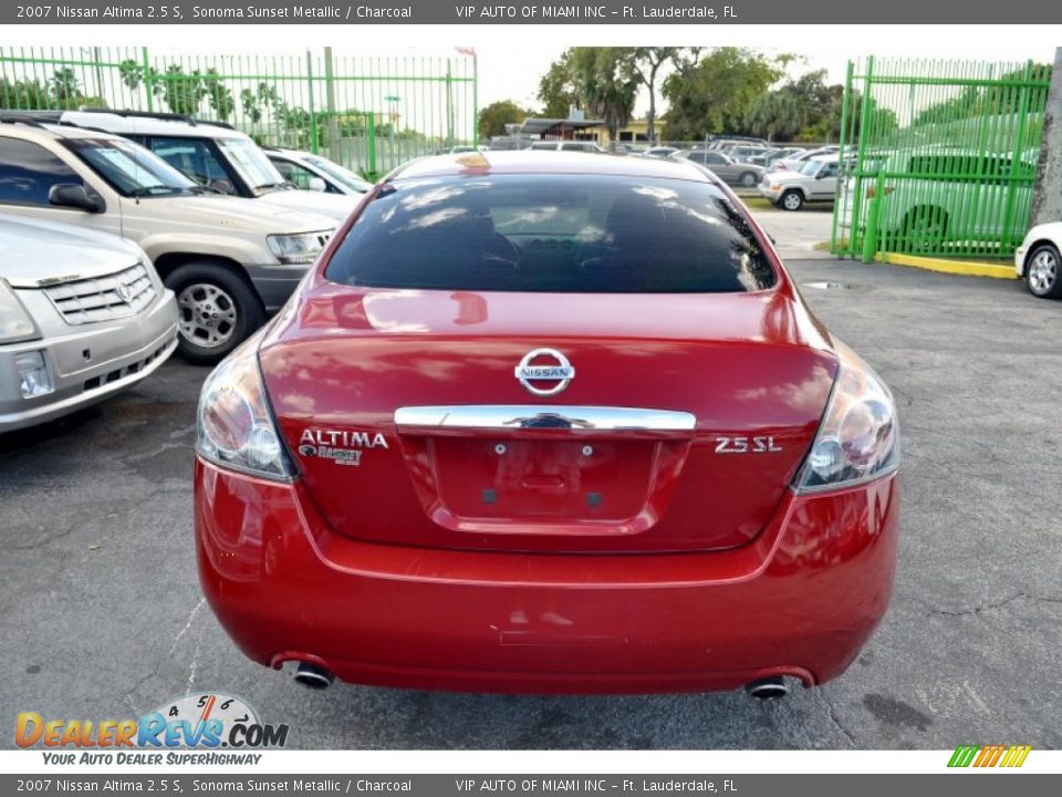 2007 Nissan Altima 2.5 S Sonoma Sunset Metallic / Charcoal Photo #28