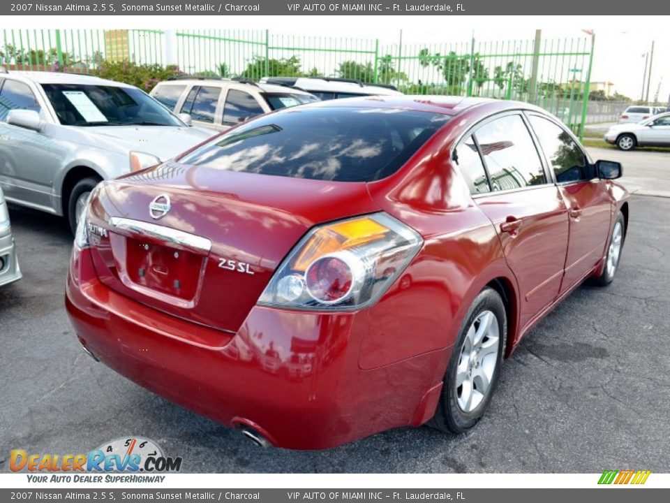 2007 Nissan Altima 2.5 S Sonoma Sunset Metallic / Charcoal Photo #29