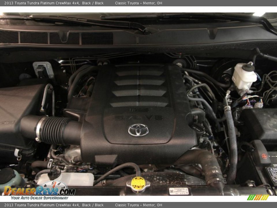 2013 Toyota Tundra Platinum CrewMax 4x4 Black / Black Photo #23