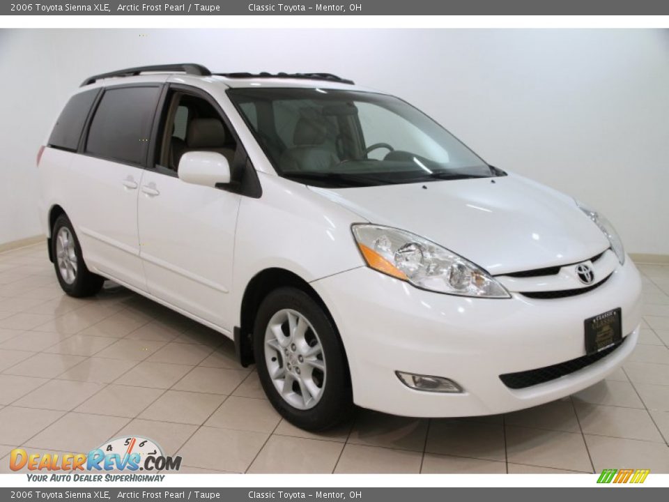 2006 Toyota Sienna XLE Arctic Frost Pearl / Taupe Photo #1