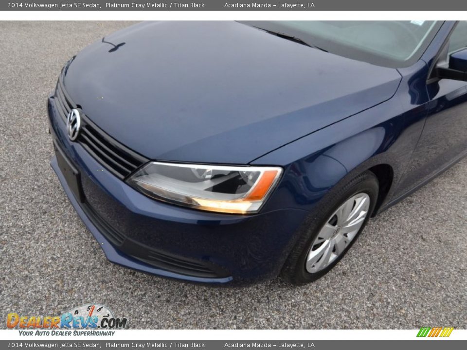 2014 Volkswagen Jetta SE Sedan Platinum Gray Metallic / Titan Black Photo #9