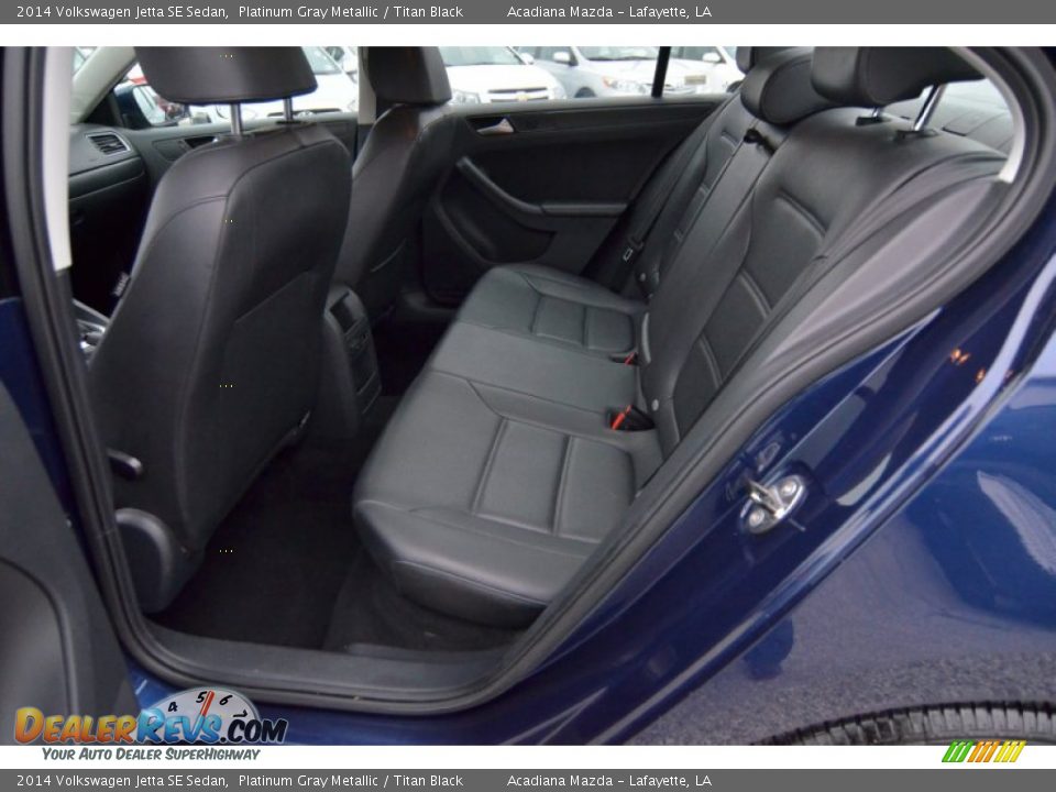 2014 Volkswagen Jetta SE Sedan Platinum Gray Metallic / Titan Black Photo #13