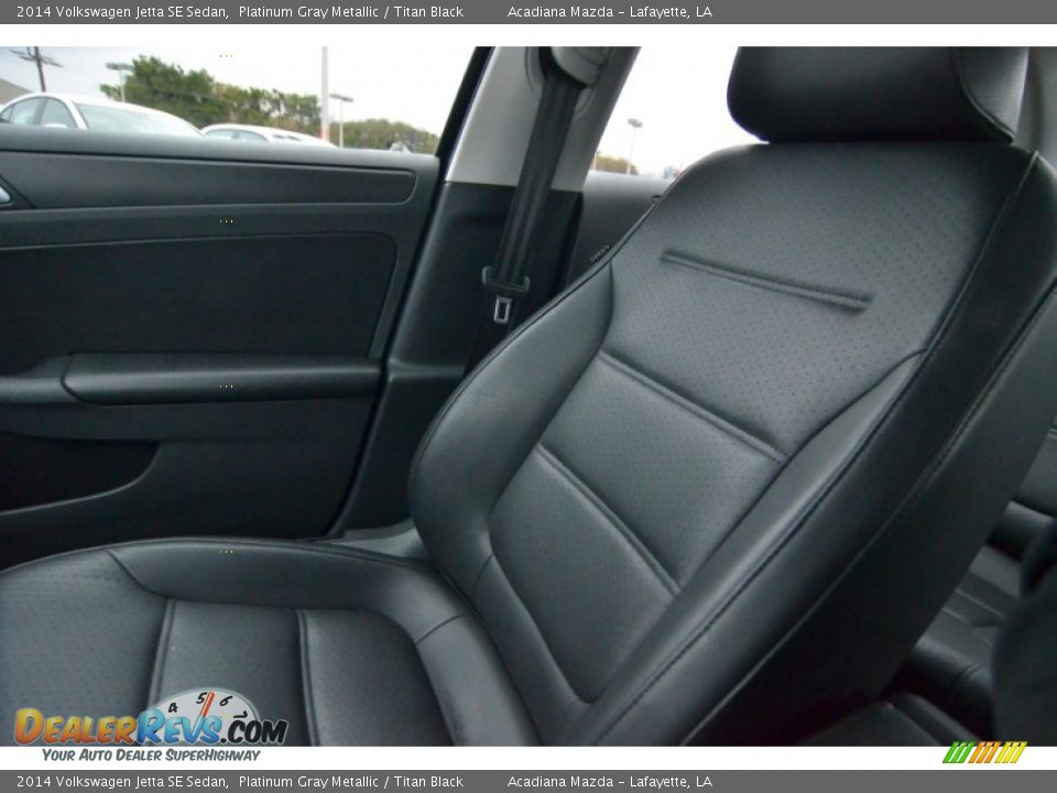 2014 Volkswagen Jetta SE Sedan Platinum Gray Metallic / Titan Black Photo #20