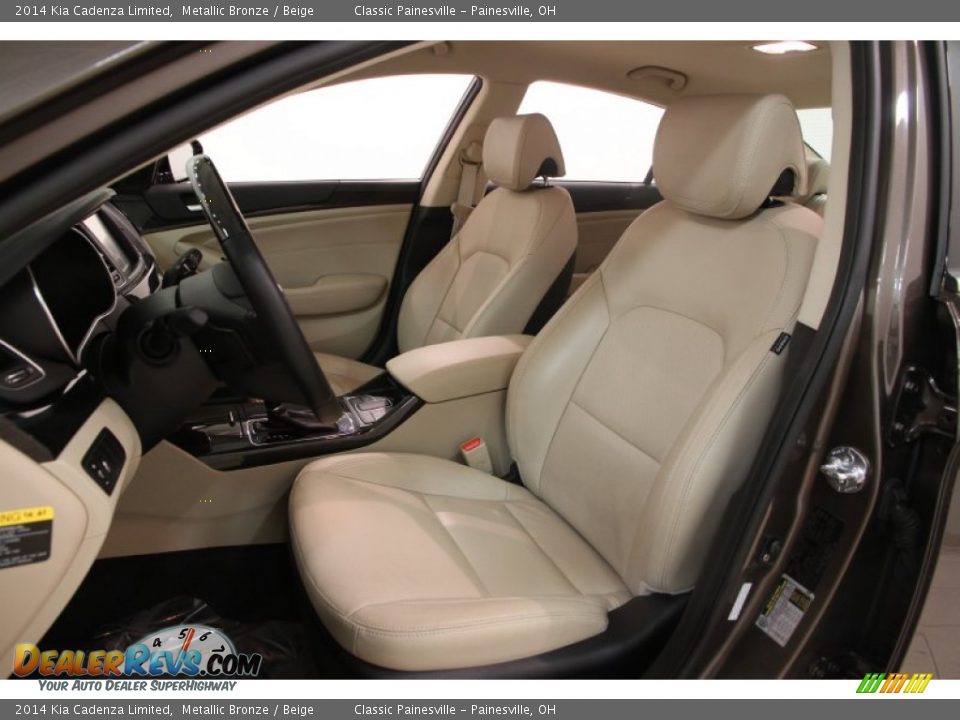 2014 Kia Cadenza Limited Metallic Bronze / Beige Photo #6