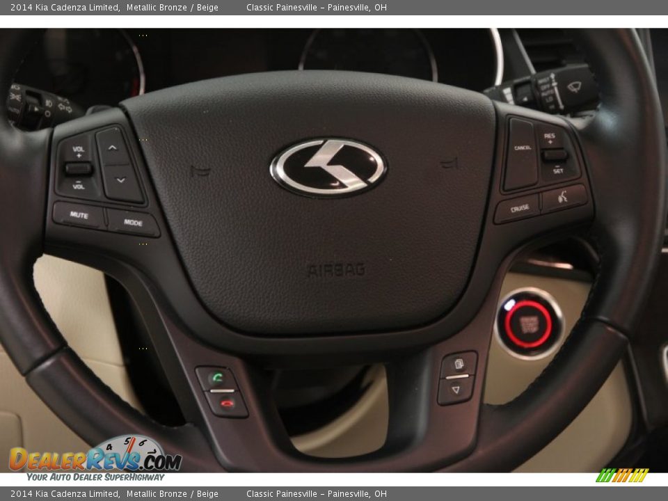 2014 Kia Cadenza Limited Metallic Bronze / Beige Photo #7