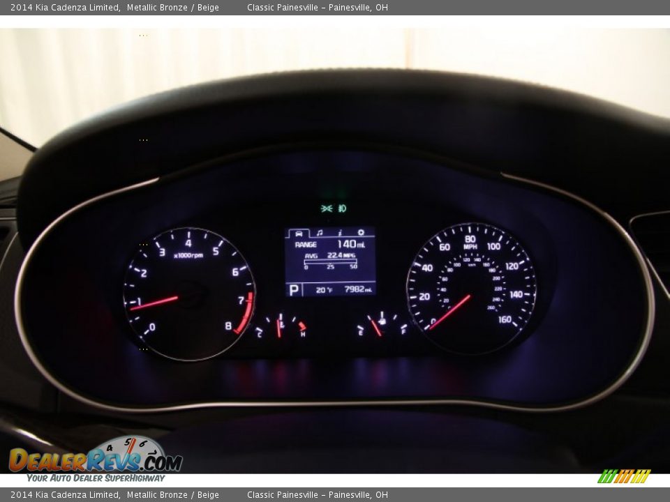 2014 Kia Cadenza Limited Metallic Bronze / Beige Photo #8