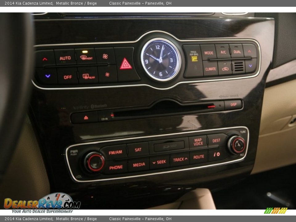 2014 Kia Cadenza Limited Metallic Bronze / Beige Photo #10