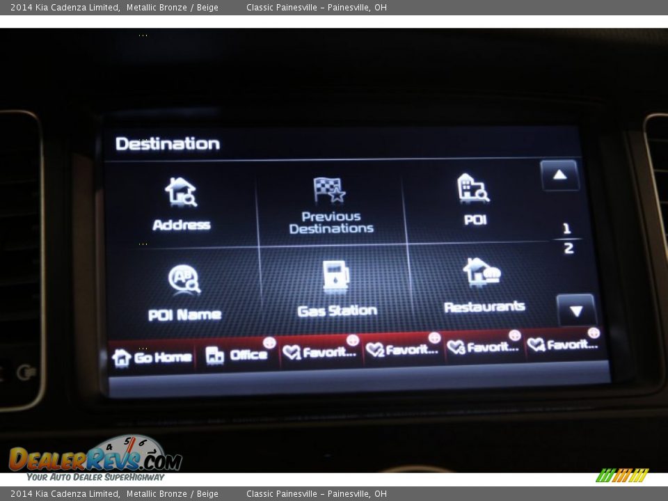 2014 Kia Cadenza Limited Metallic Bronze / Beige Photo #12