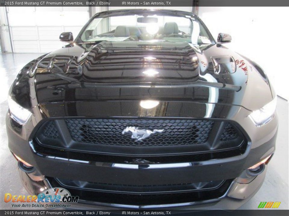 2015 Ford Mustang GT Premium Convertible Black / Ebony Photo #2