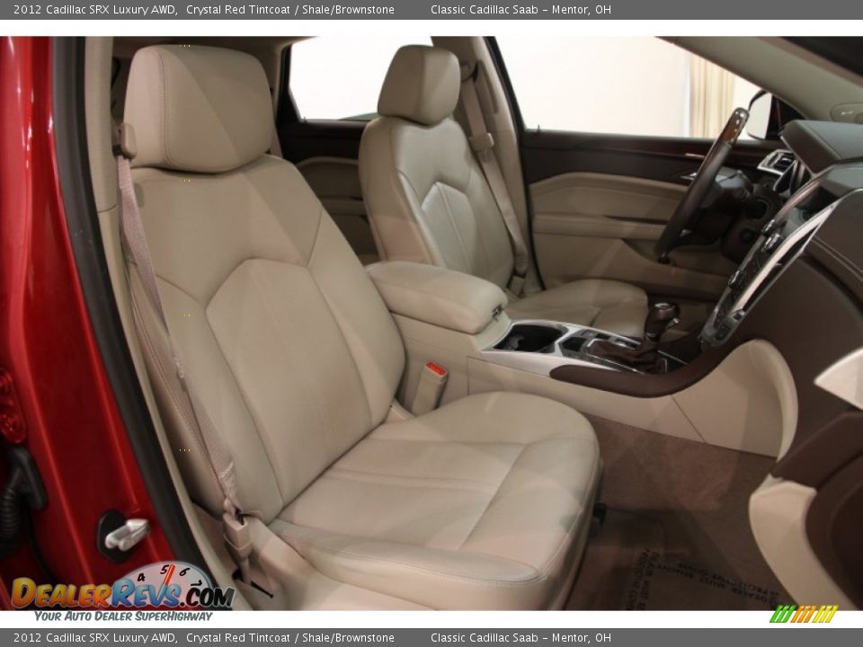 2012 Cadillac SRX Luxury AWD Crystal Red Tintcoat / Shale/Brownstone Photo #11