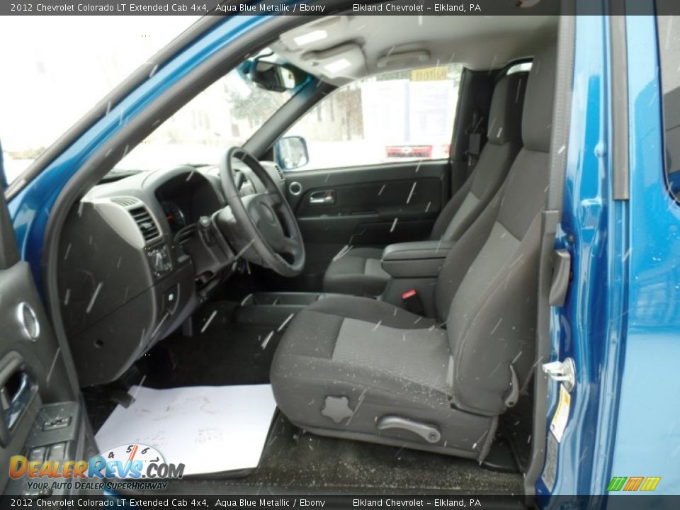 2012 Chevrolet Colorado LT Extended Cab 4x4 Aqua Blue Metallic / Ebony Photo #18