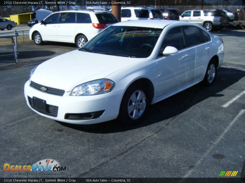 2010 Chevrolet Impala LT Summit White / Gray Photo #2