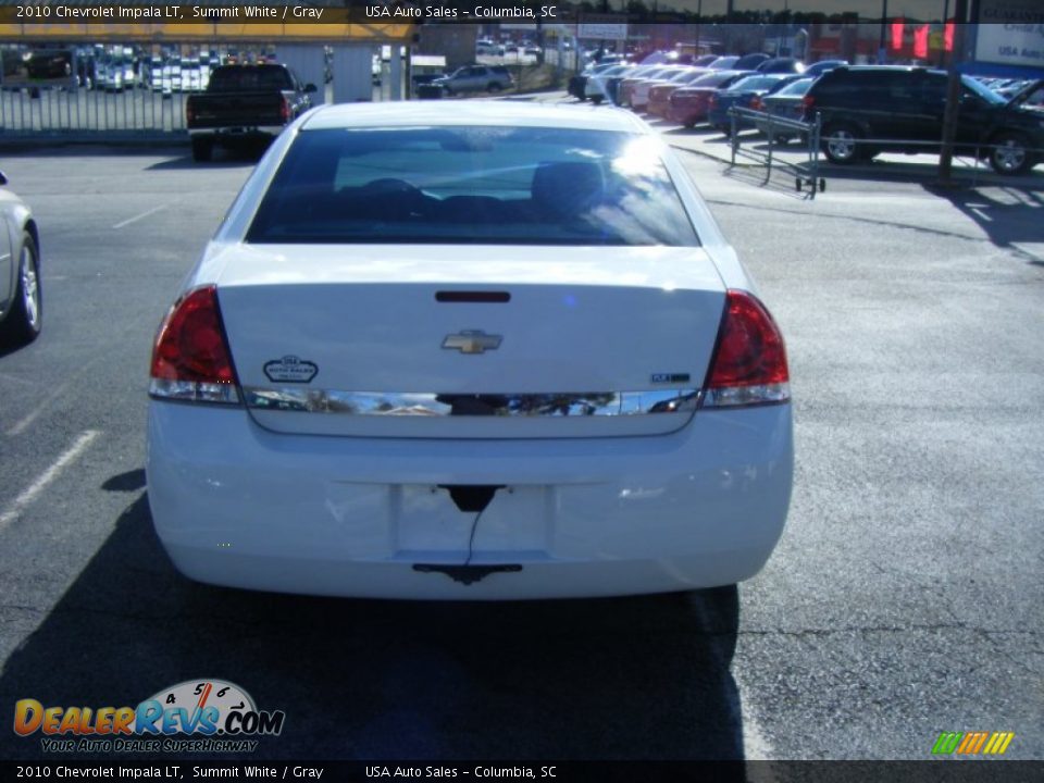 2010 Chevrolet Impala LT Summit White / Gray Photo #4