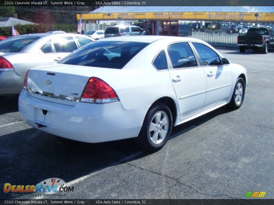 2010 Chevrolet Impala LT Summit White / Gray Photo #5