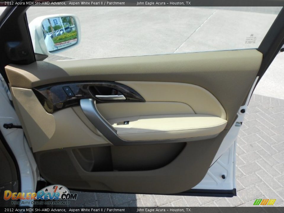 2012 Acura MDX SH-AWD Advance Aspen White Pearl II / Parchment Photo #11