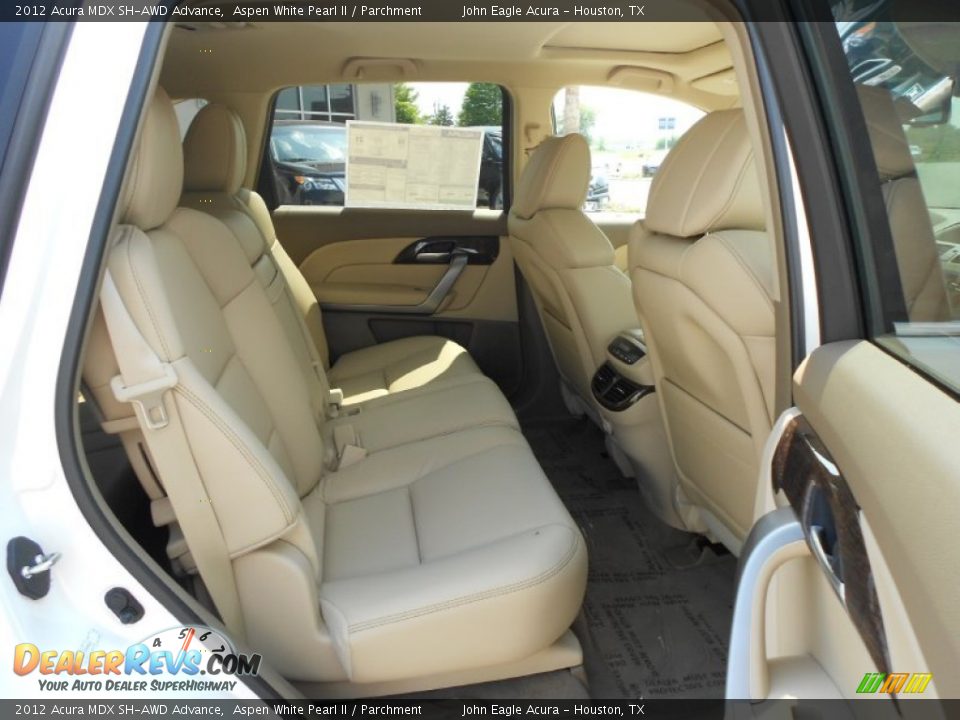 2012 Acura MDX SH-AWD Advance Aspen White Pearl II / Parchment Photo #13