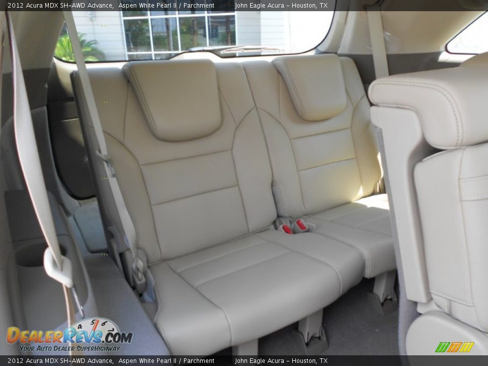 2012 Acura MDX SH-AWD Advance Aspen White Pearl II / Parchment Photo #14