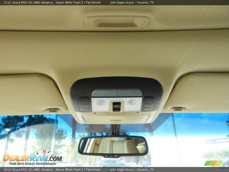 2012 Acura MDX SH-AWD Advance Aspen White Pearl II / Parchment Photo #19