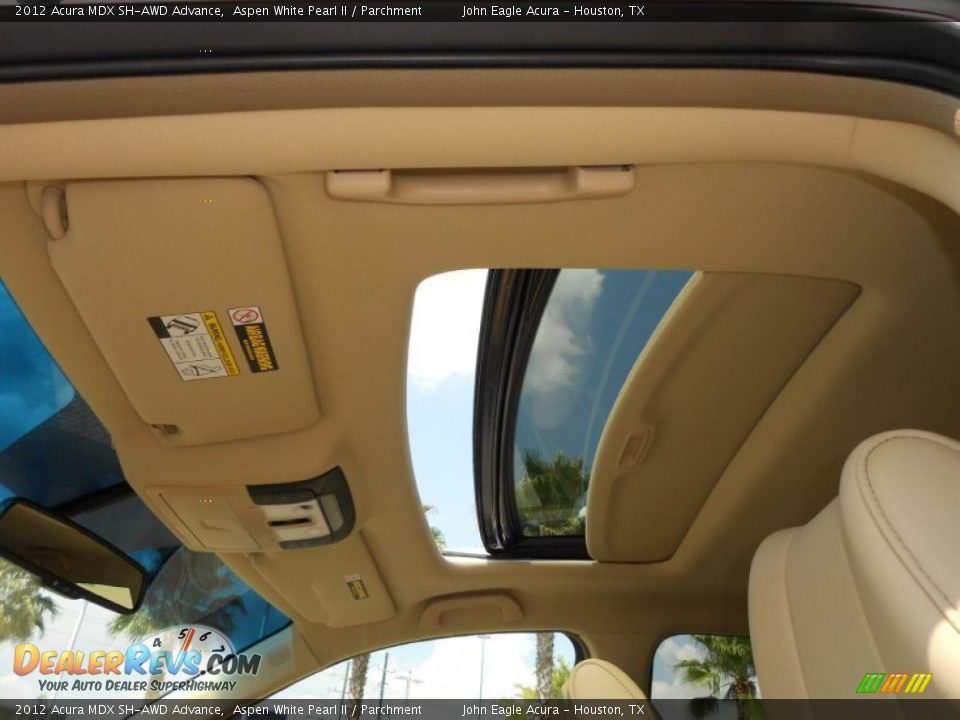 2012 Acura MDX SH-AWD Advance Aspen White Pearl II / Parchment Photo #24