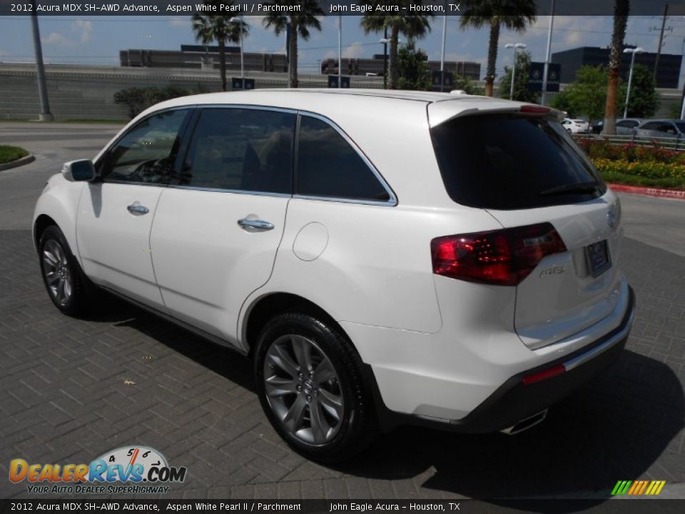 2012 Acura MDX SH-AWD Advance Aspen White Pearl II / Parchment Photo #25