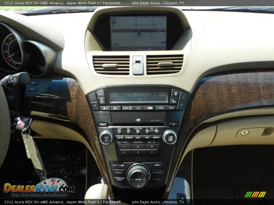 2012 Acura MDX SH-AWD Advance Aspen White Pearl II / Parchment Photo #28