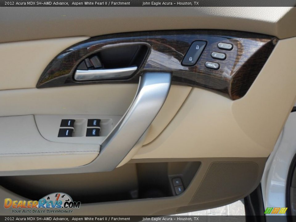 2012 Acura MDX SH-AWD Advance Aspen White Pearl II / Parchment Photo #31